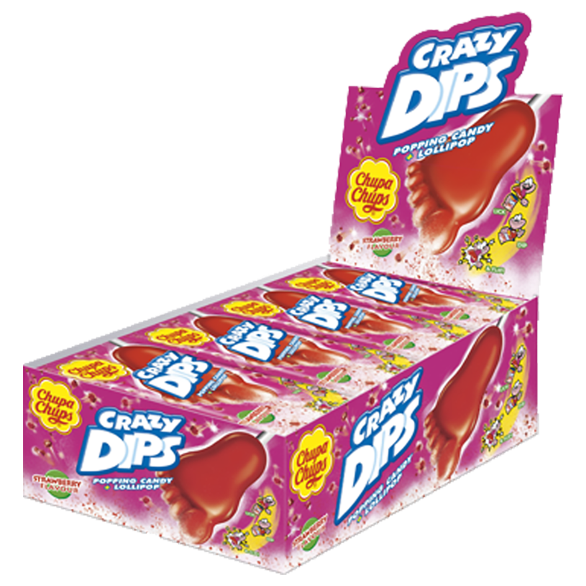Crazy Dips Erdbeer 24er Kassendisplay
