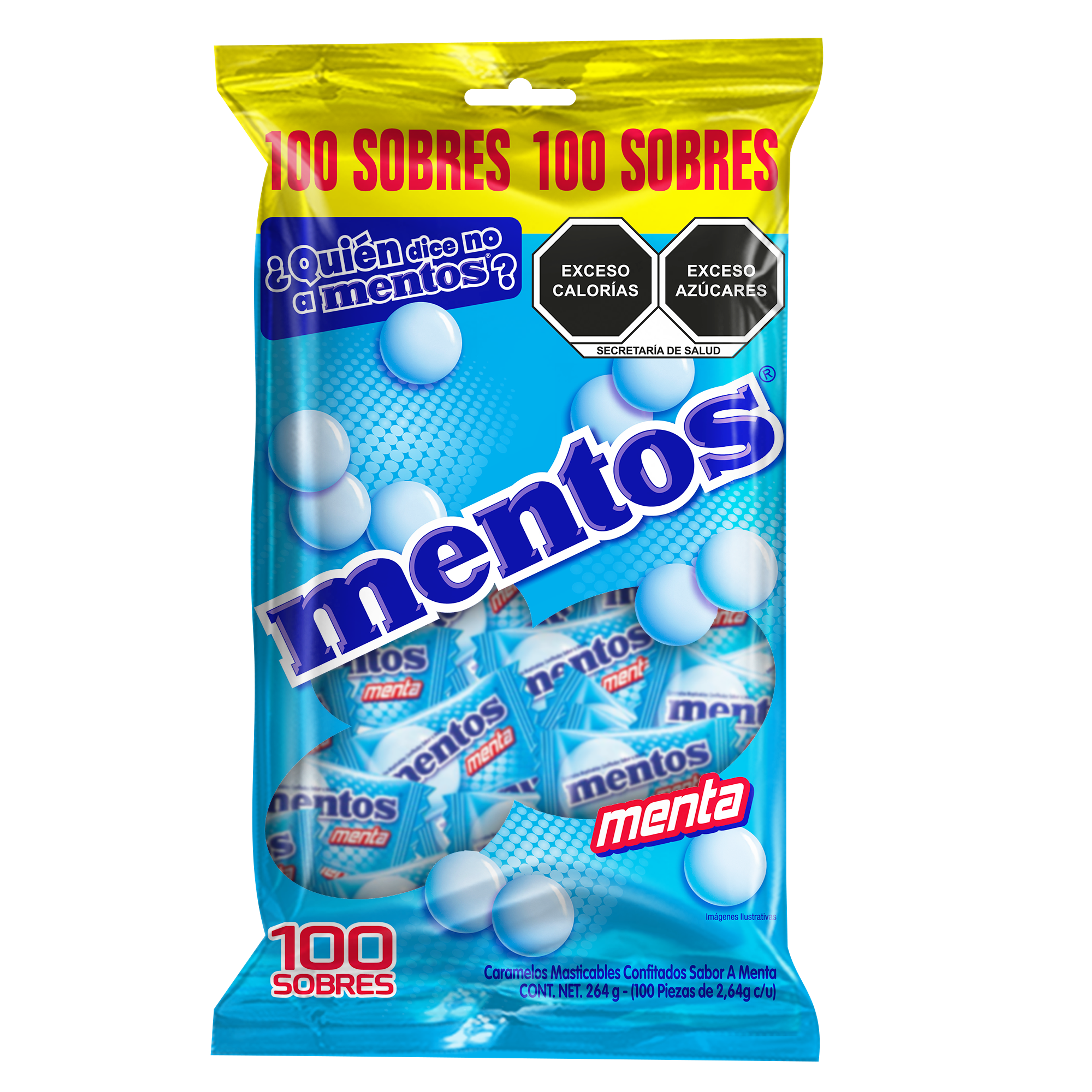 Bolsa Mentos Menta Monopieza 100 unidades