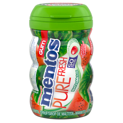 Mentos Pure Fresh Melon D’eau Bouteille, 50 Morceaux