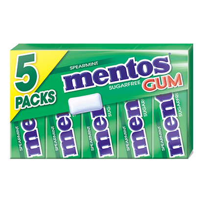 Mentos Gum Spearmint 5-pak