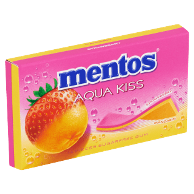 Mentos Gum Aqua Kiss - Strawberry & Mandarin