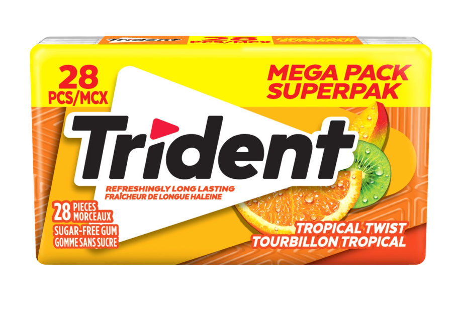Trident Tropical Twist Mega Pack, 28 Pieces | Trident Canada