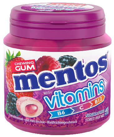 Mentos Gum Vitamins - Forest Fruit Mix