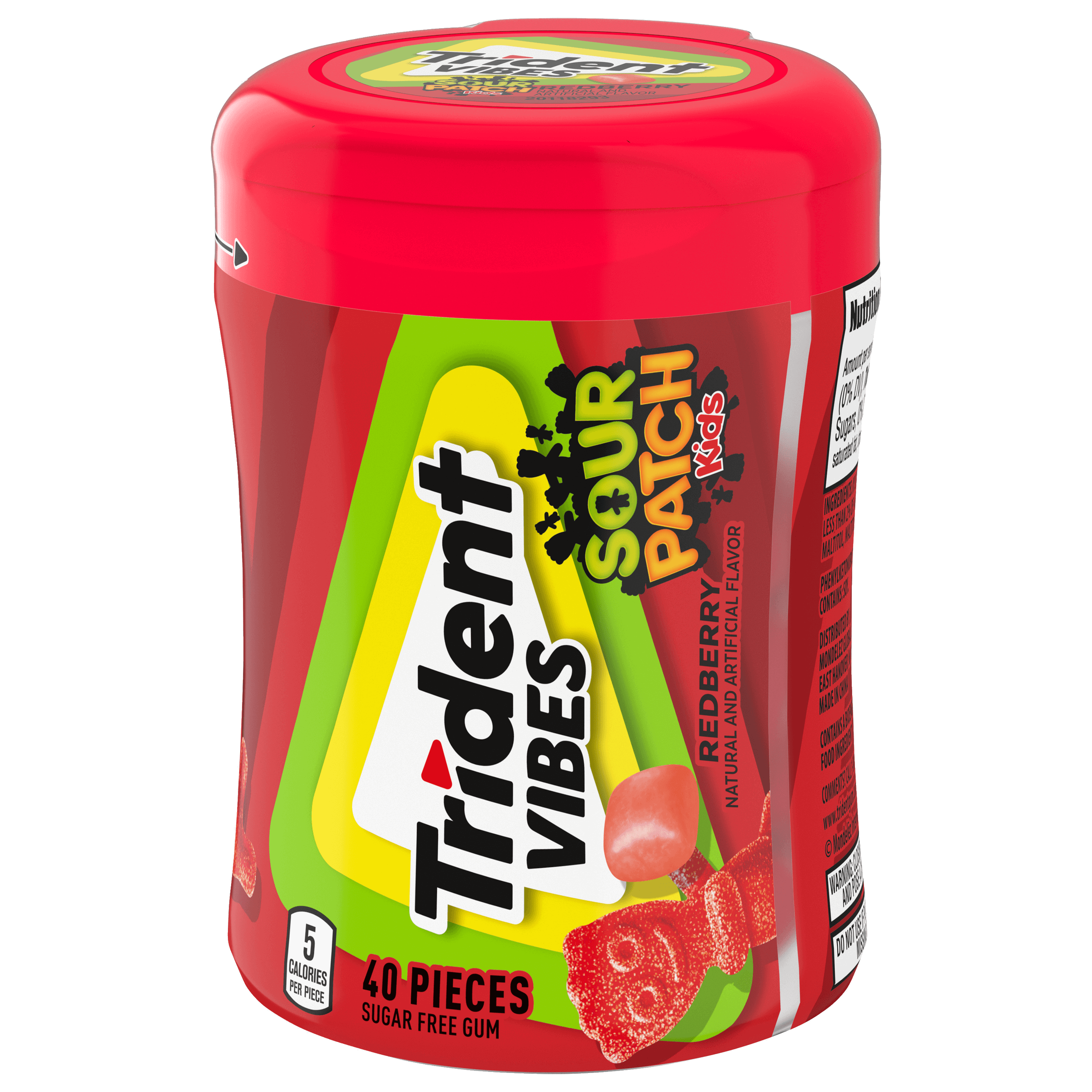 Trident Vibes Sour Patch Kids Watermelon (40 pieces) | Trident US