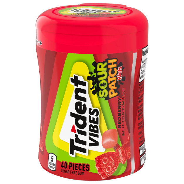 Trident Vibes Sour Patch Kids Redberry (40 pieces) | Trident US
