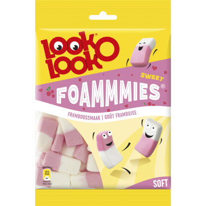 LOOK-O-LOOK FOAMMMIES ZOET FRAMBOOS