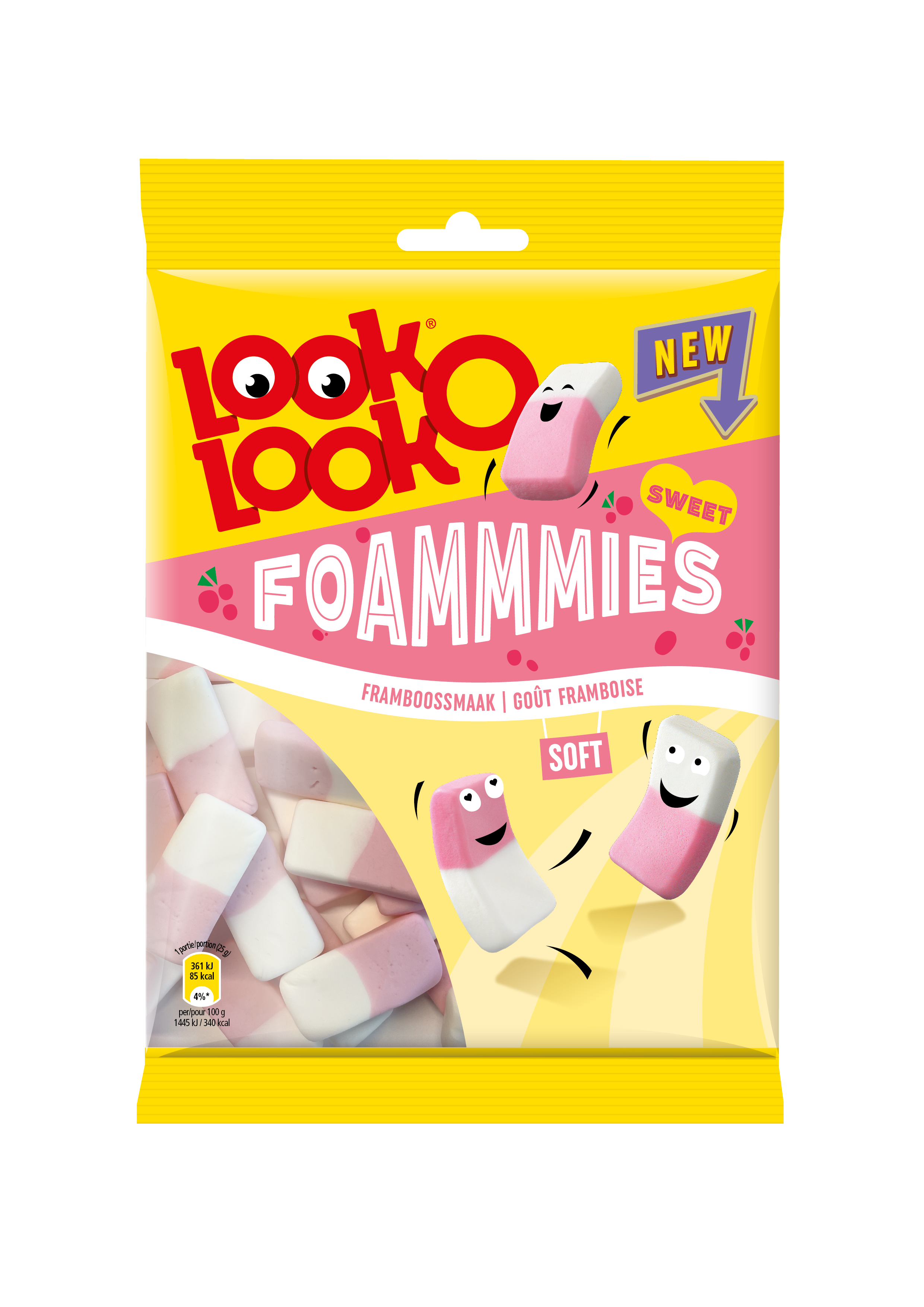 LOOK-O-LOOK FOAMMMIES ZOET AARDBEI