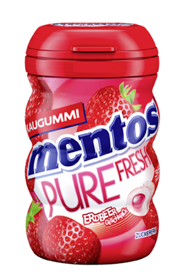 Mentos Kaugummi Pure Fresh Erdbeere