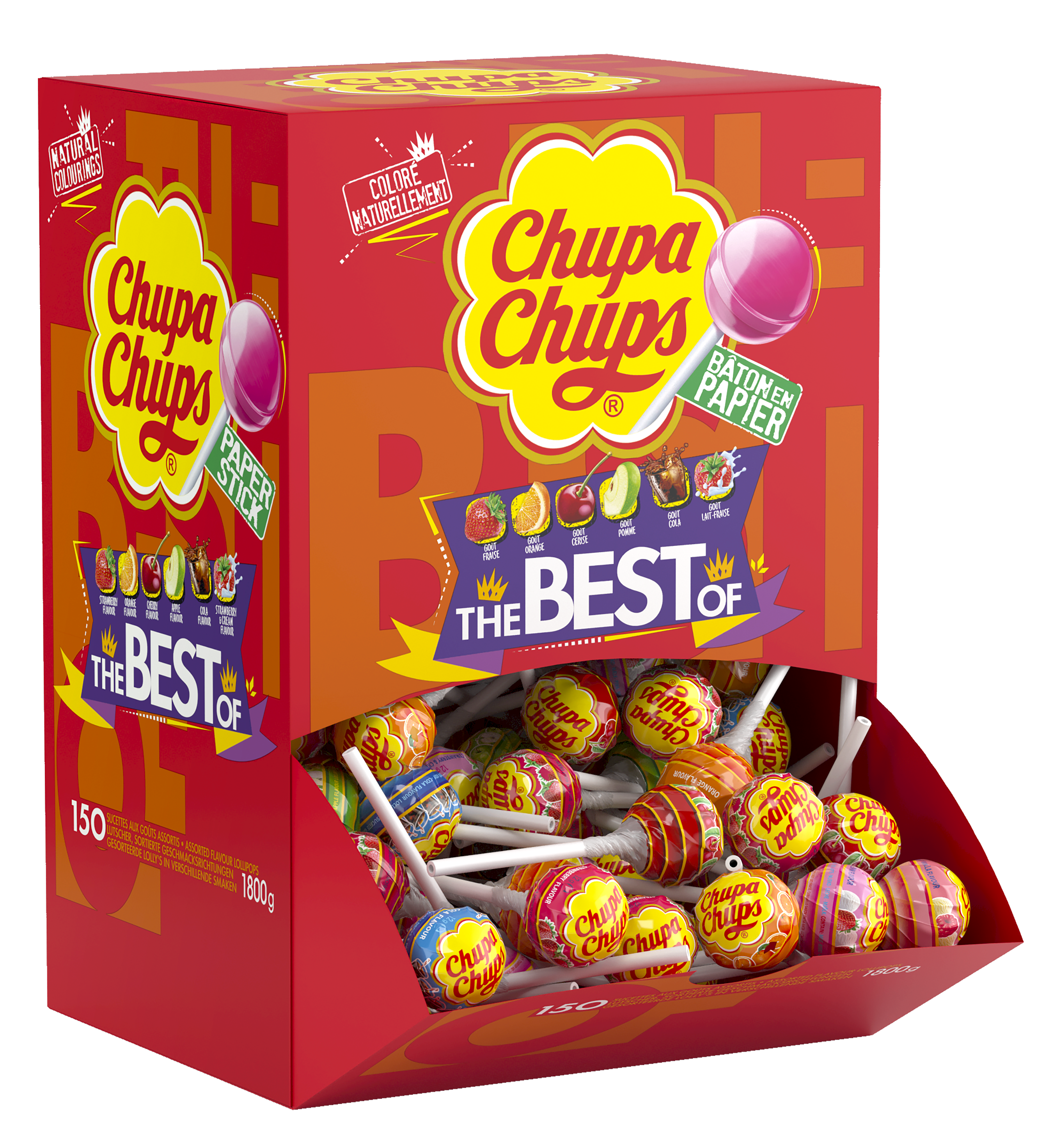 Boîte Carton The Best Of 150 sucettes