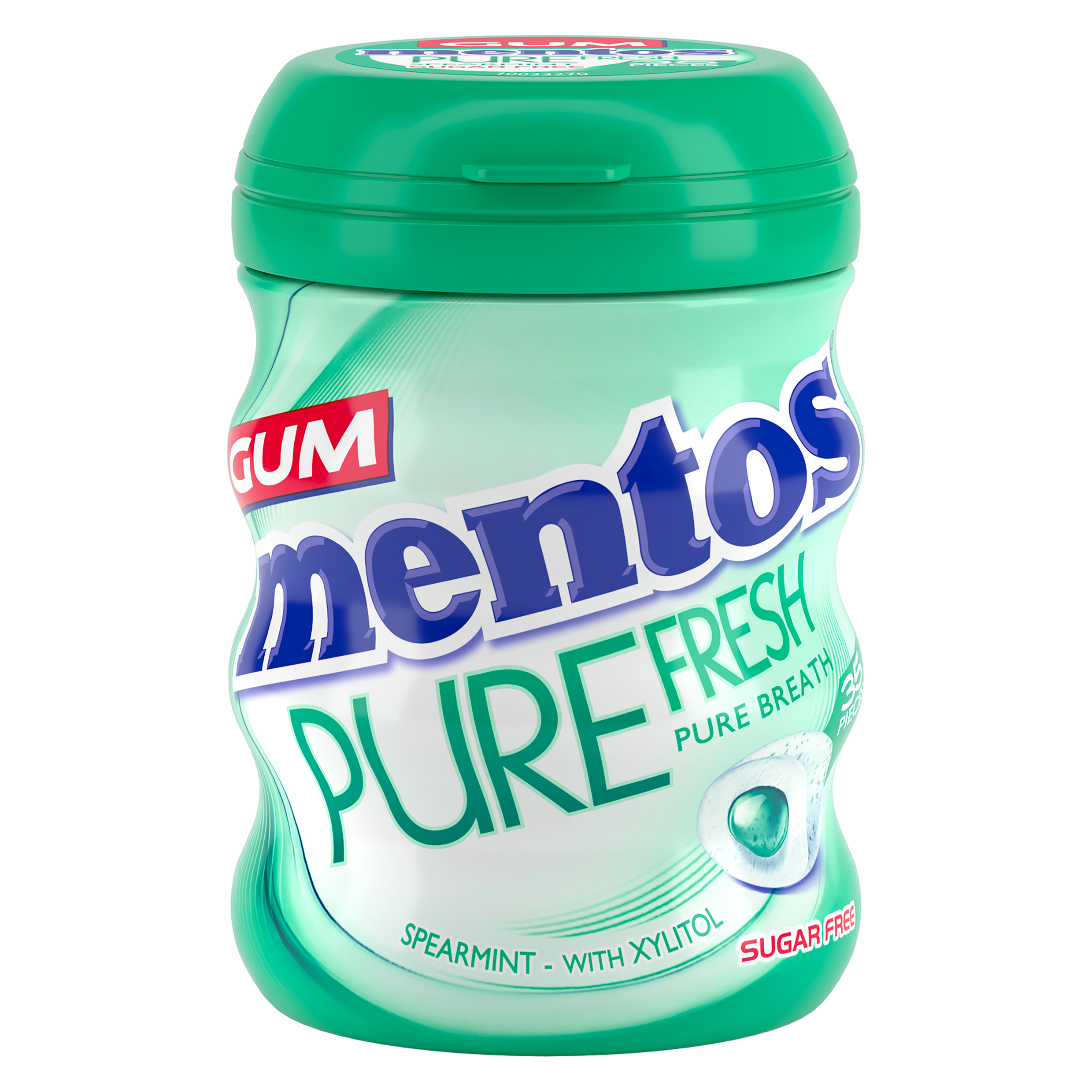 Mentos Pure Fresh Gum Spearmint Bottle