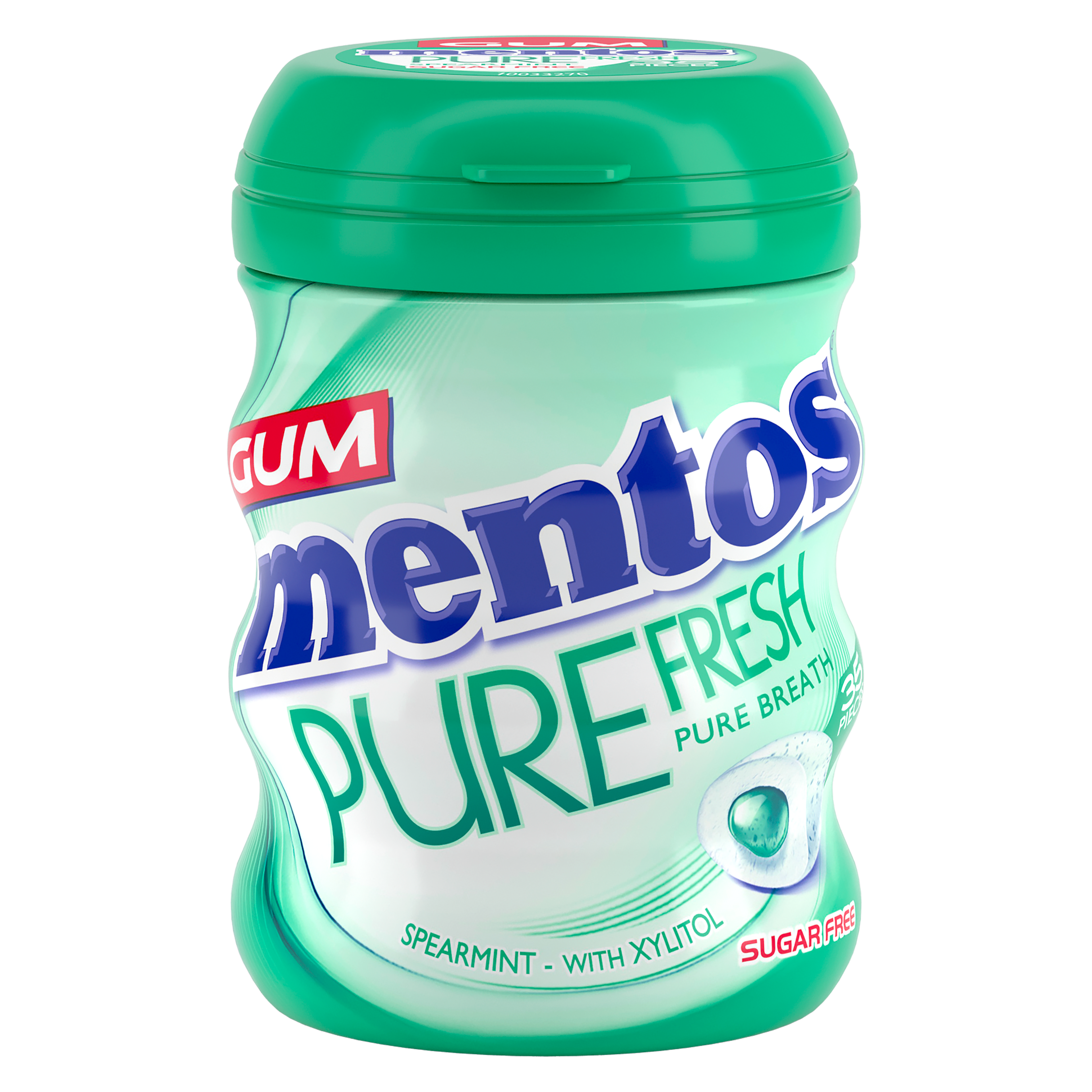Mentos Pure Fresh Gum Spearmint Bottle
