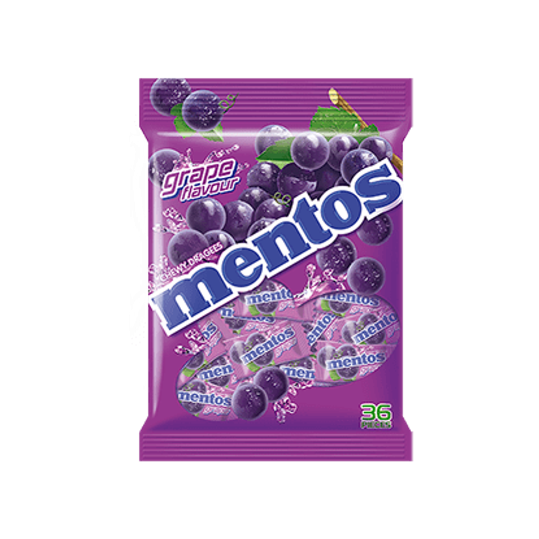 Mentos Grape 36p Bag