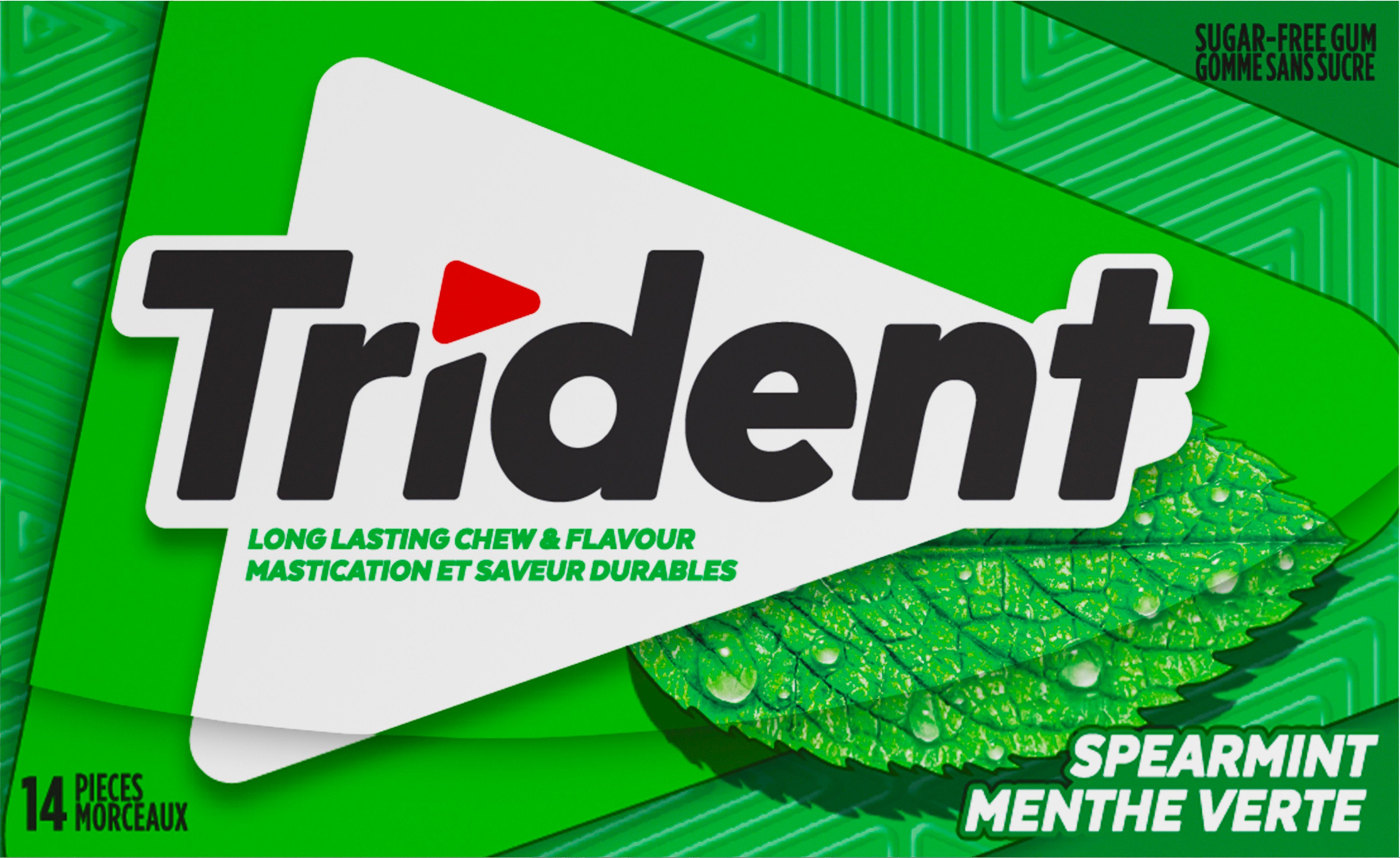 Trident Menthe Verte, 14 Morceaux