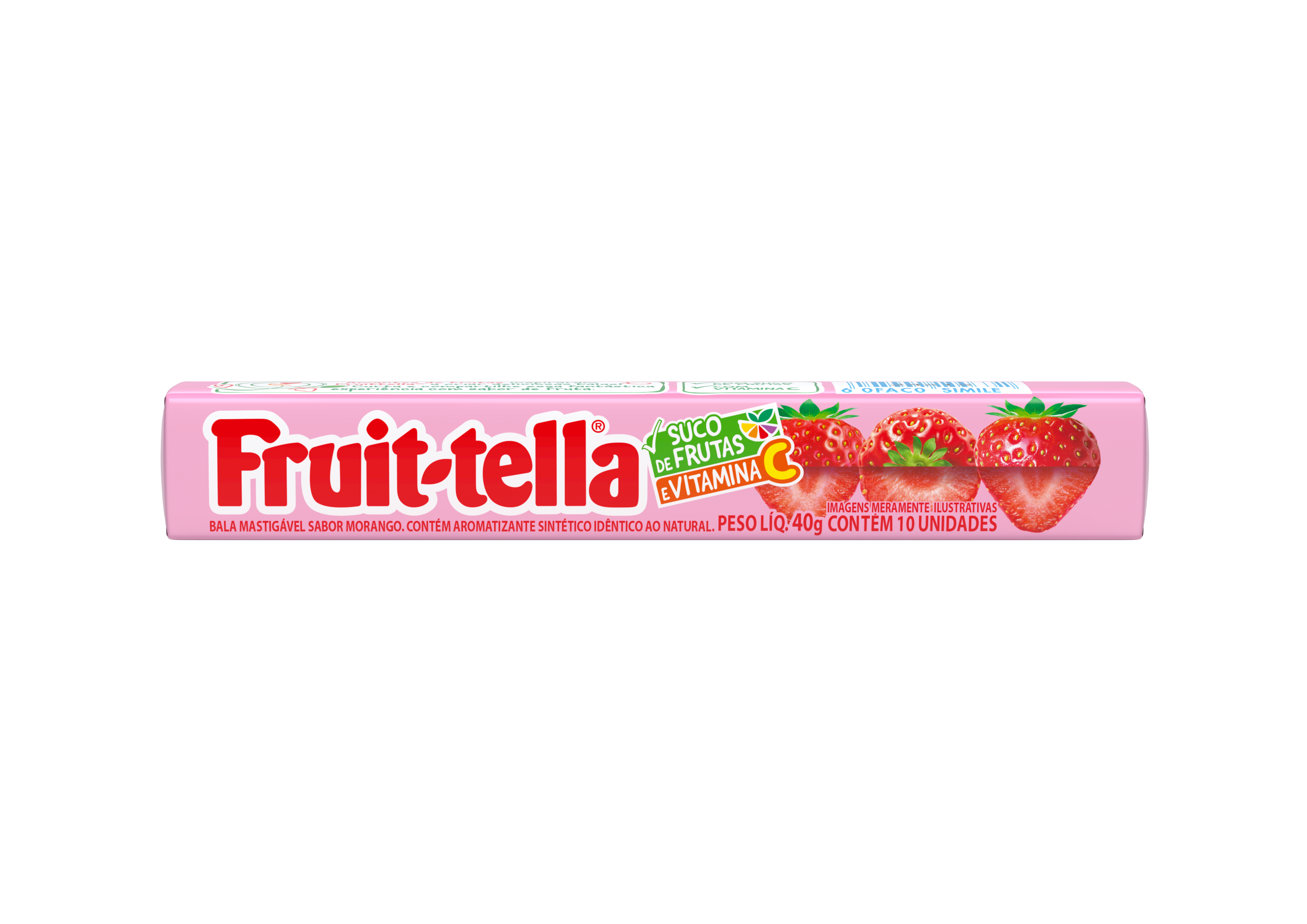 Fruittella Mastigável Morango