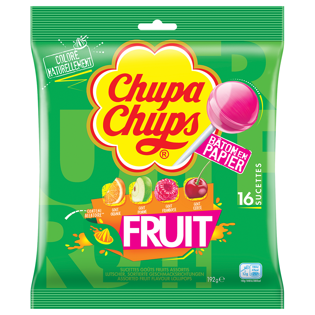 Sachet Fruit 16 sucettes