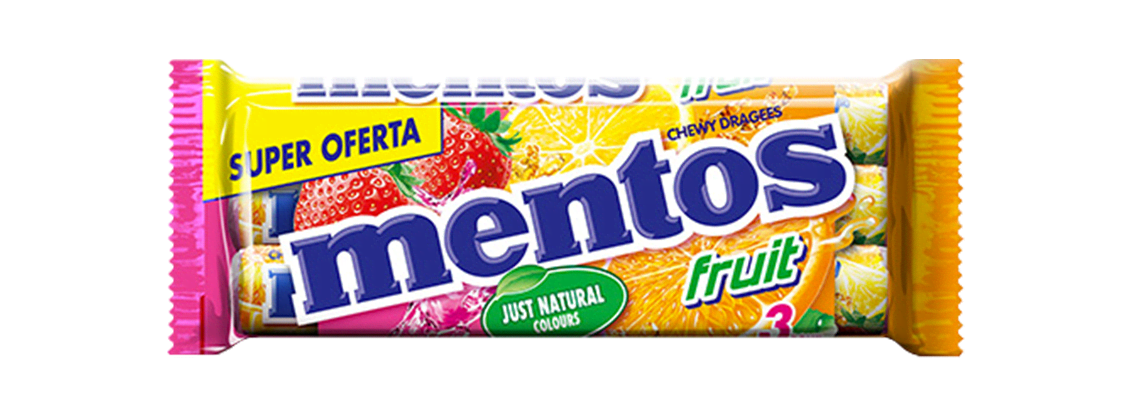 Mentos FRUIT 3-pak