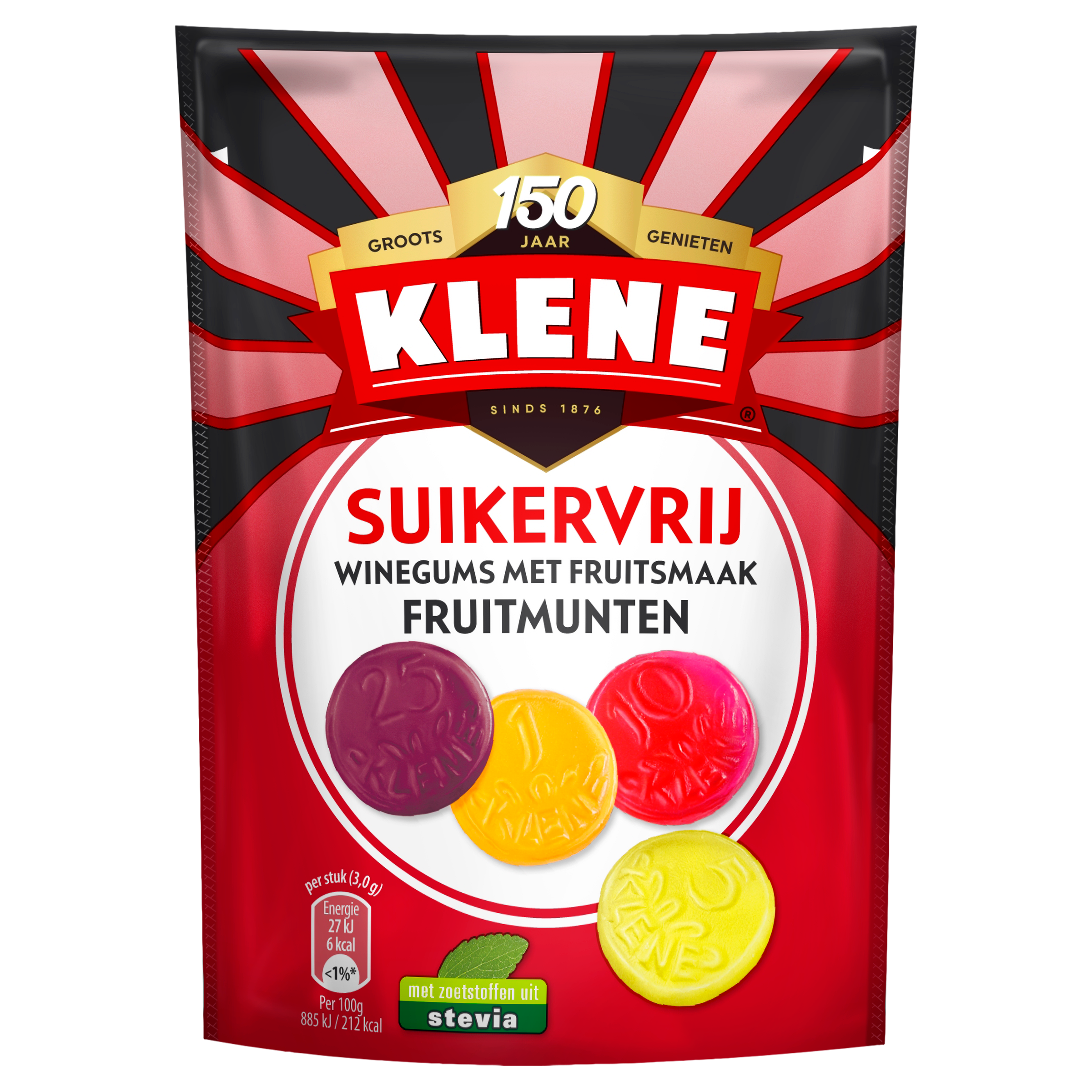 Klene Suikervrije Fruitmunten