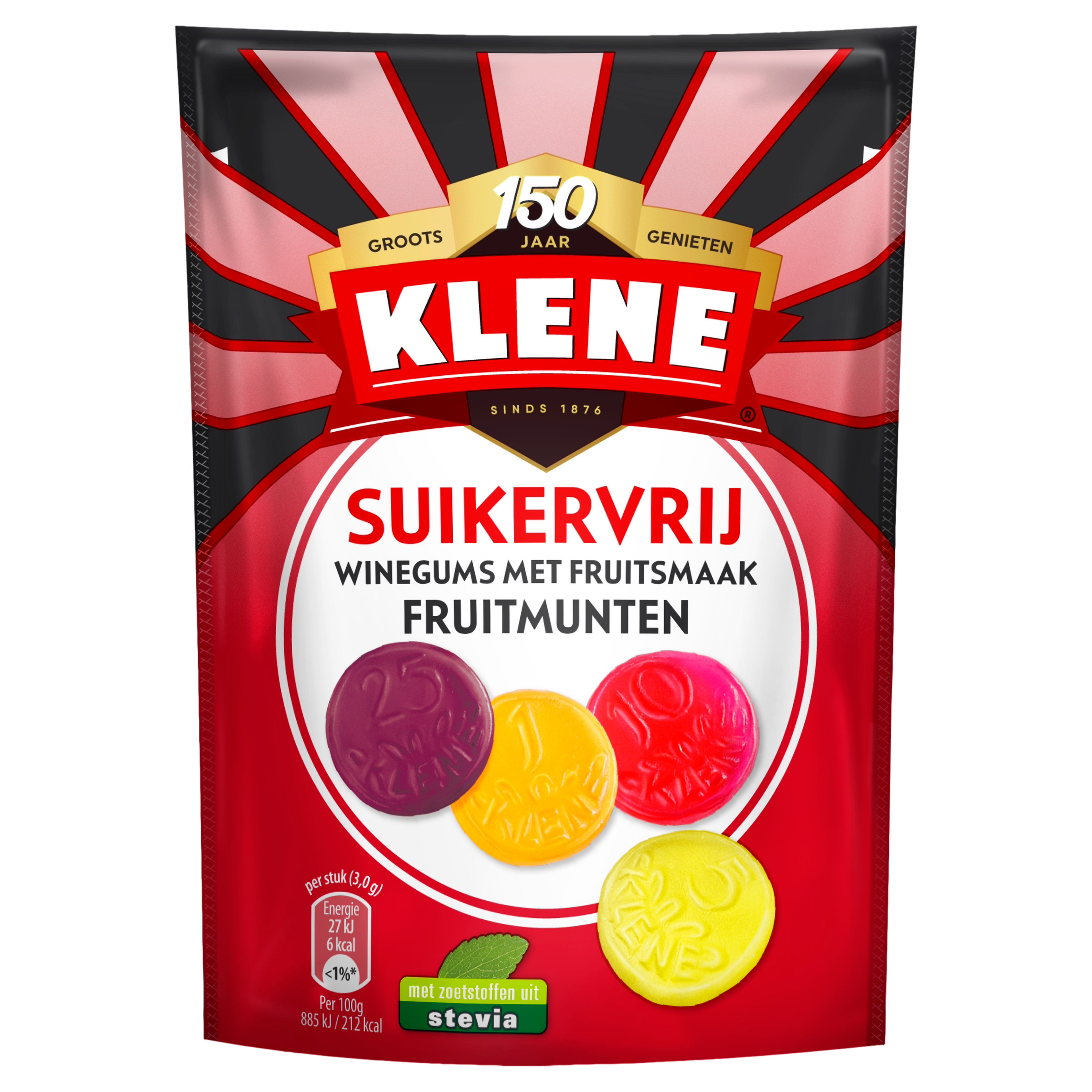 Klene Suikervrije Fruitmunten