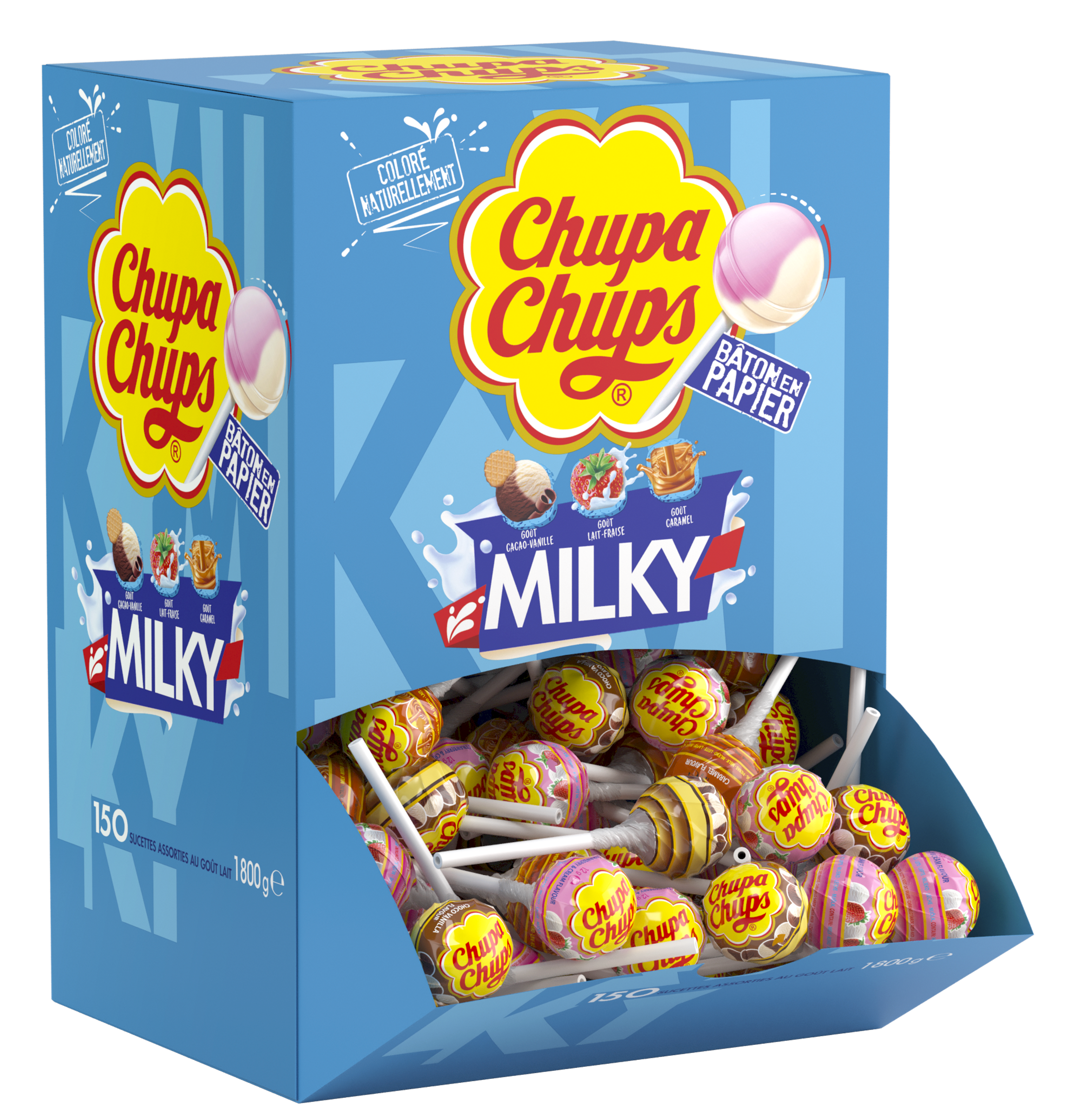 Boîte Carton Milky 150 sucettes