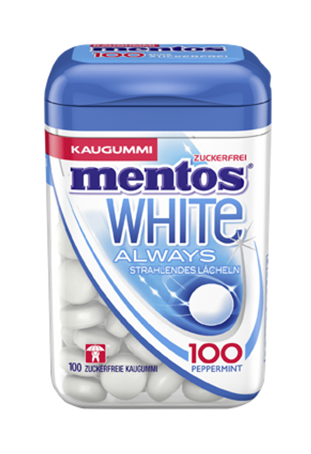 Mentos Kaugummi 100 White Peppermint