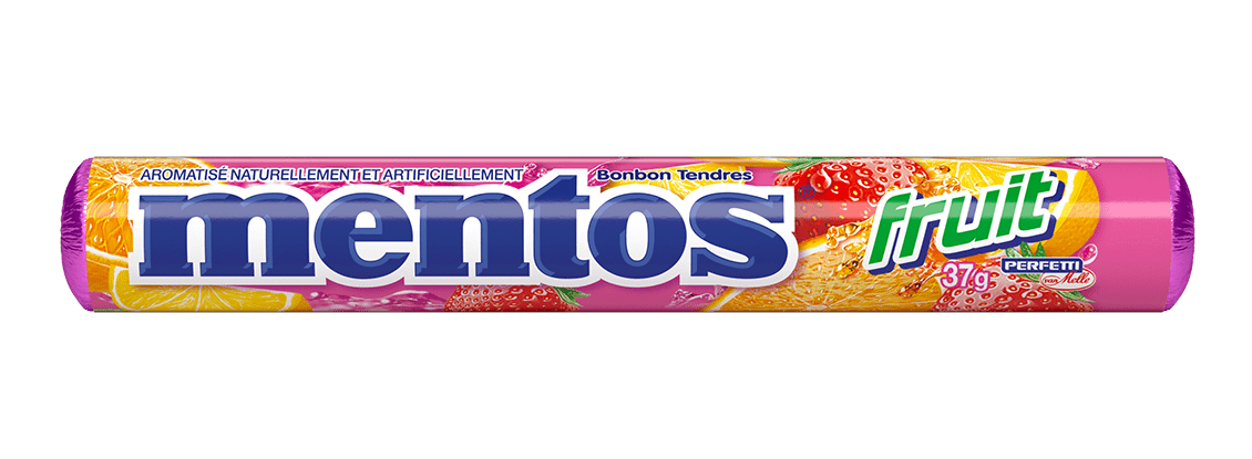 Bonbons Tendres Mentos Fruit, 14 Morceaux