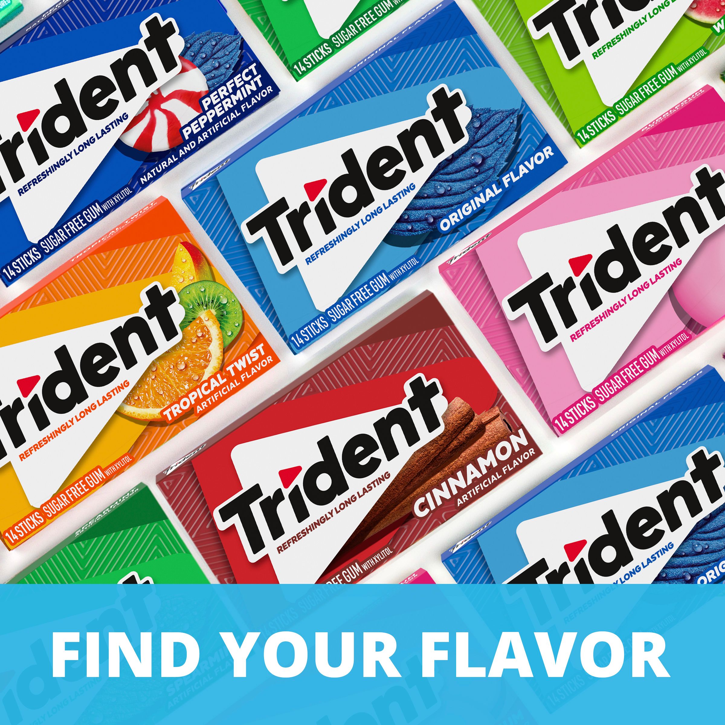Trident Original (3 packs - 14 pieces each) | Trident US