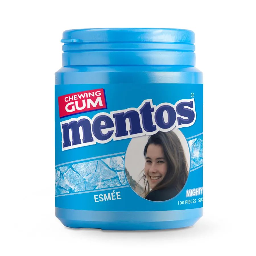 Personaliseer je mentos gum