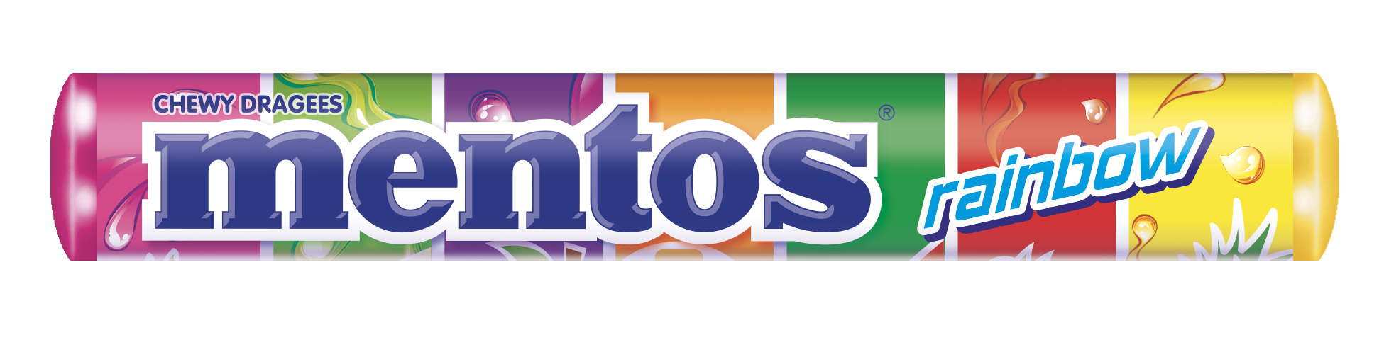 Mentos Candy Rainbow 14 piece roll