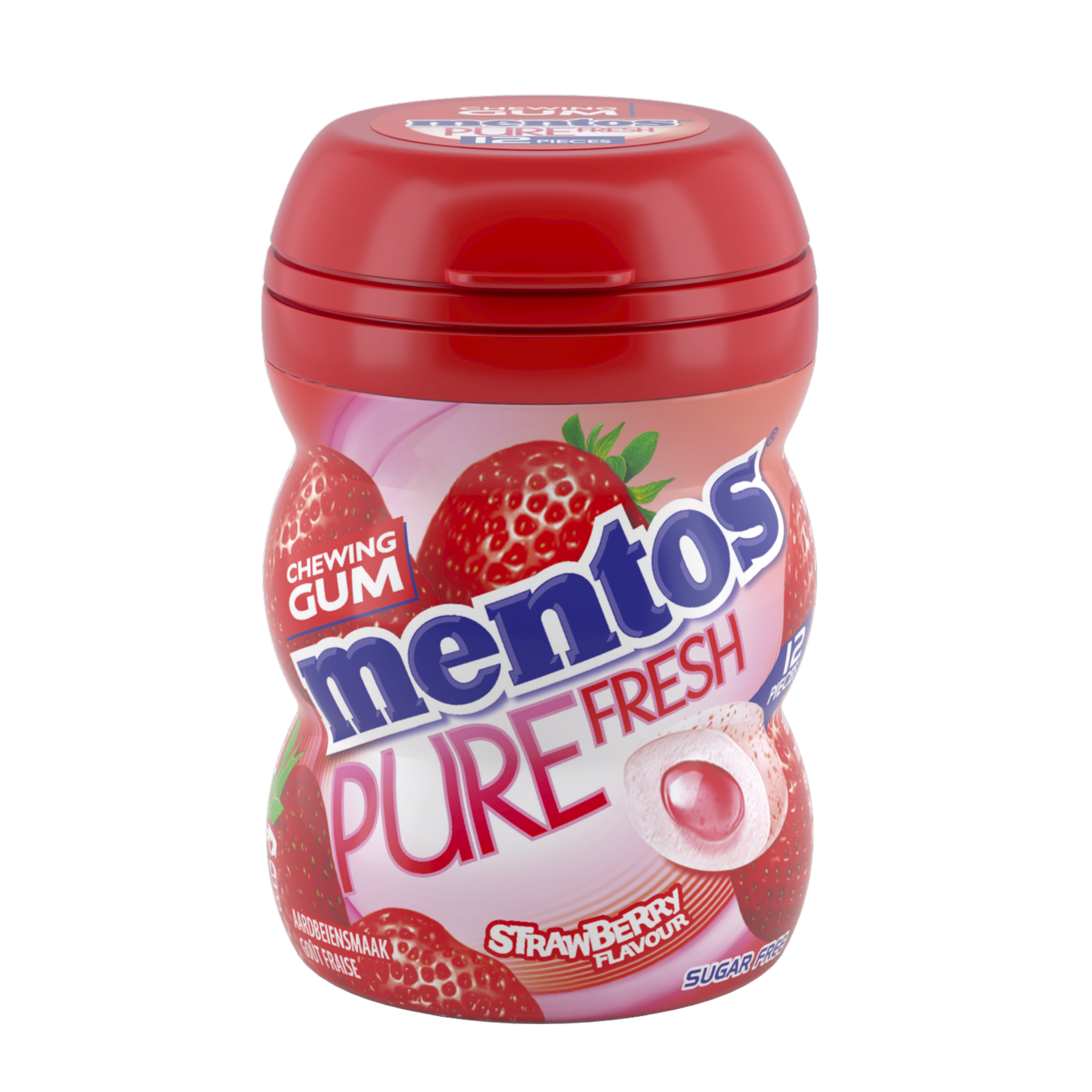 Mentos Gum Pure Fresh - Aardbei