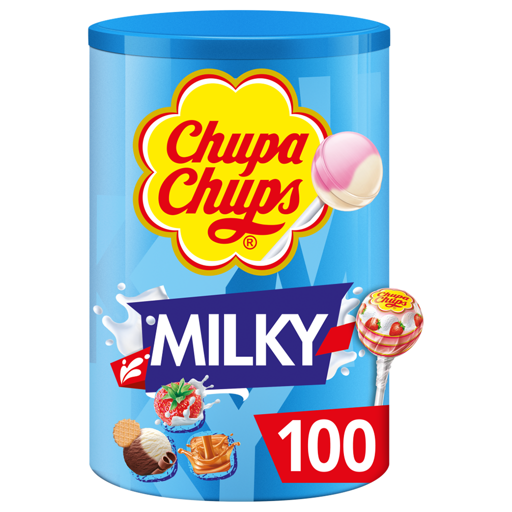 Tubo Milky 100 sucettes