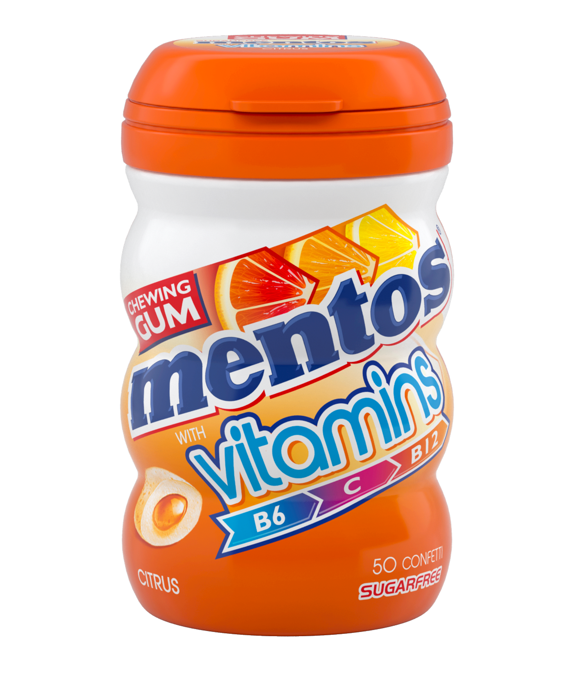 Mentos Vitamins con Vitamina B6, C, B12