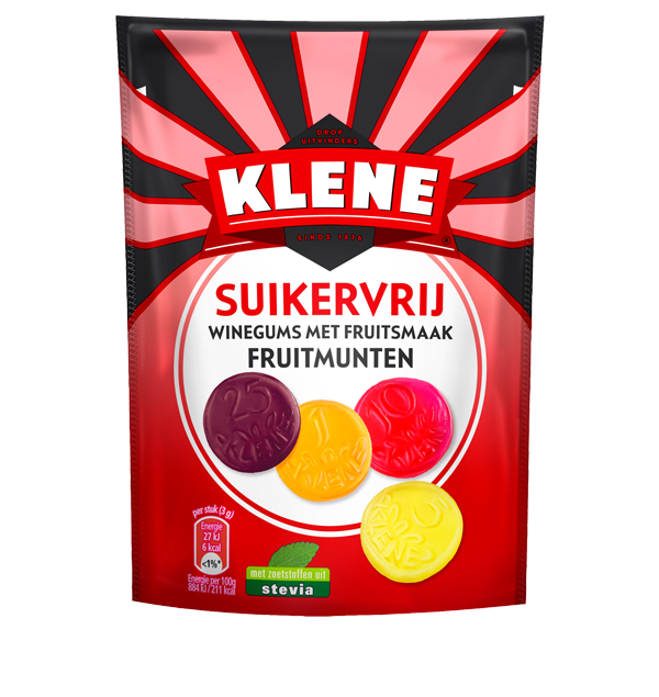 Klene Suikervrije Fruitmunten