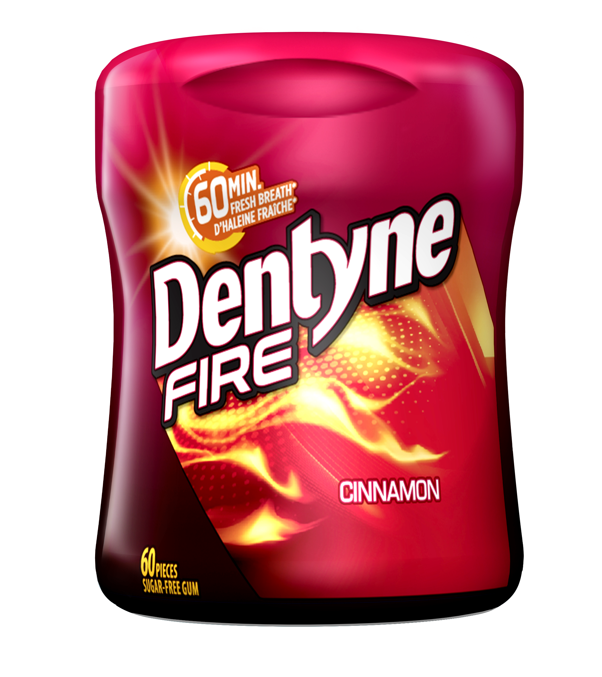 Dentyne Fire Cinnamon Sugar-free Gum Bottle, 60 Pieces