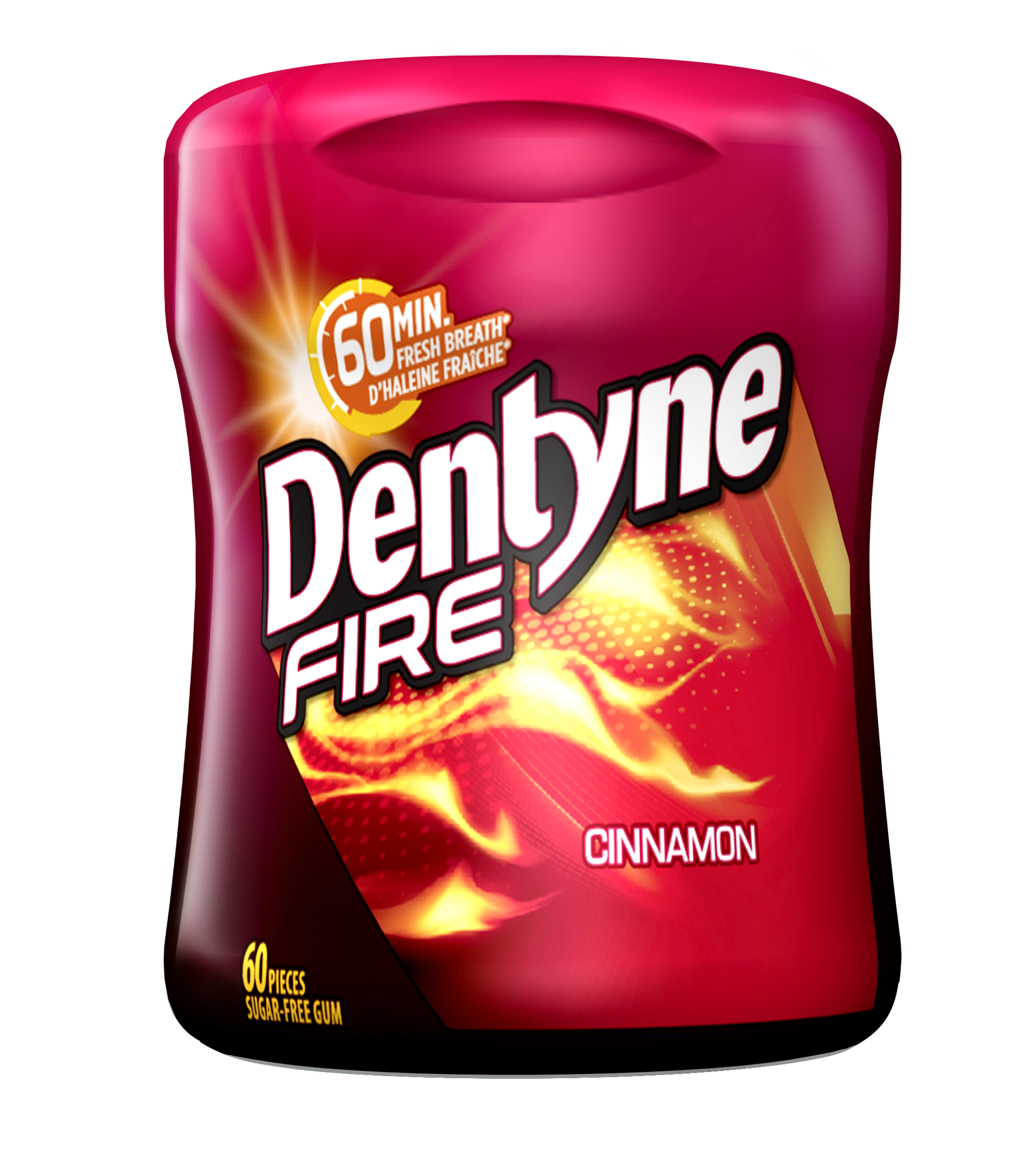 Dentyne Fire Cinnamon Sugar-free Gum Bottle, 60 Pieces