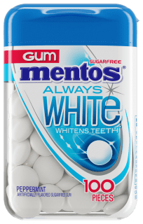 Mentos Always White Peppermint - 100pc Bottle