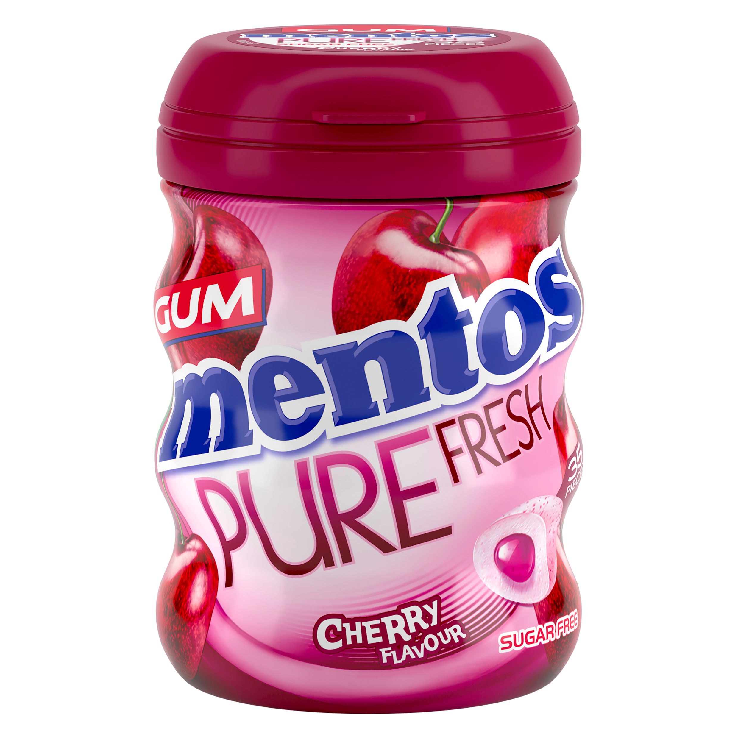 Mentos Pure Fresh Gum Cherry Bottle