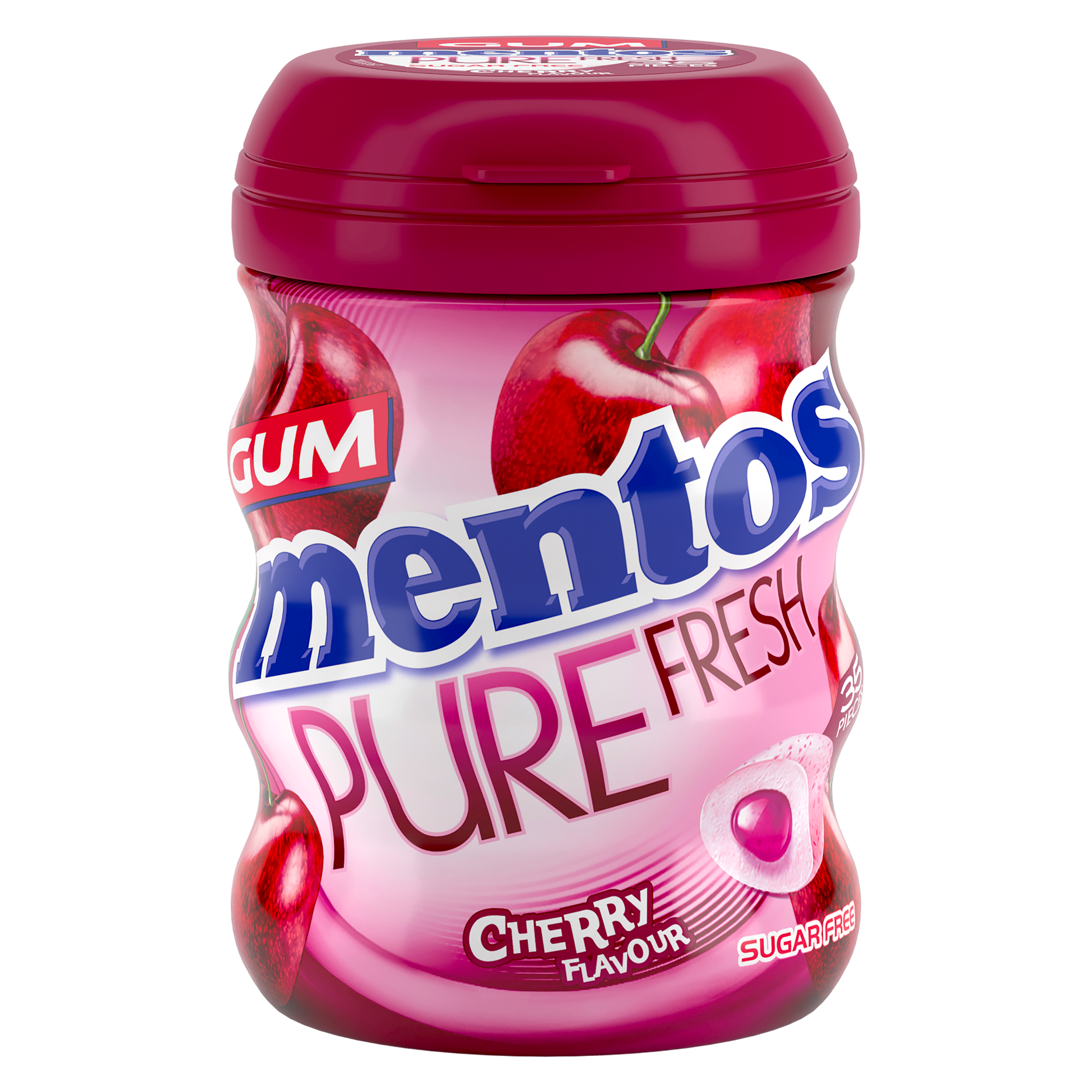 Mentos Pure Fresh Gum Cherry Bottle