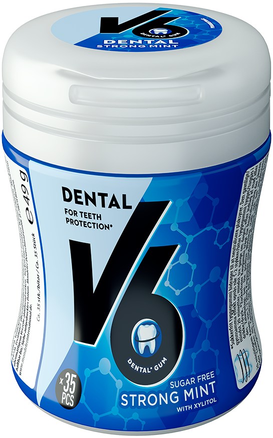 V6 Dental Strong Mint Bottle