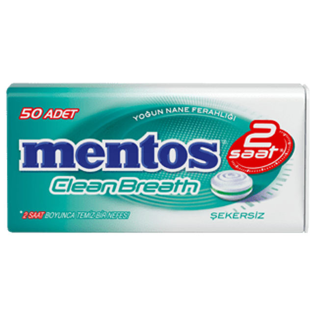 Mentos CleanBreath Yoğun Nane Ferahlığı Teneke Kutu