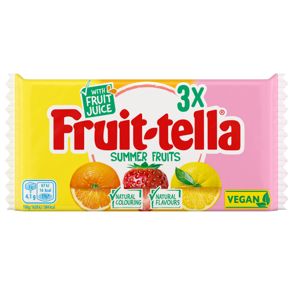 Summer Fruits Stick Soft Chew Sweets 3x41g