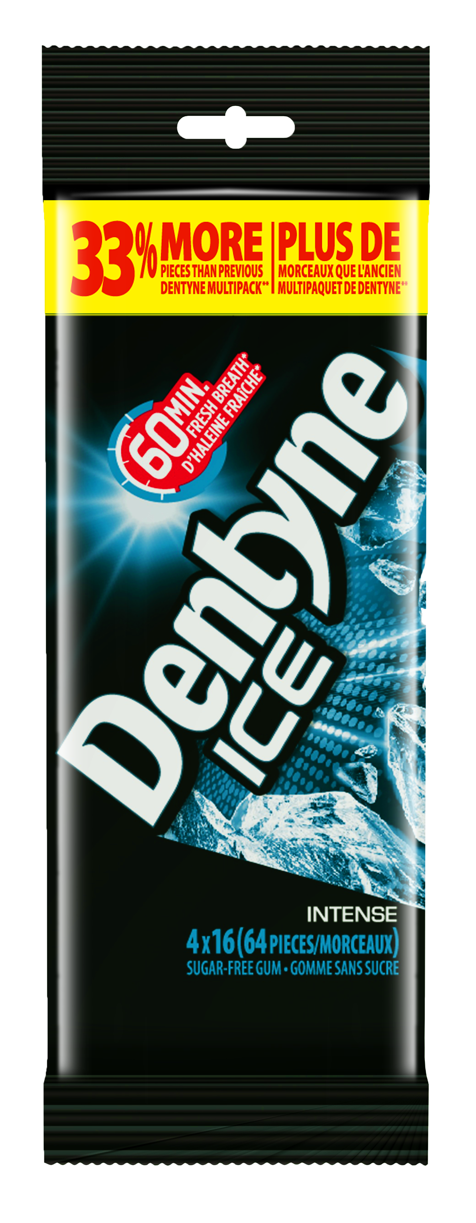 Dentyne Ice Intense Multiples, 16 Morceaux (Paquet de 4)