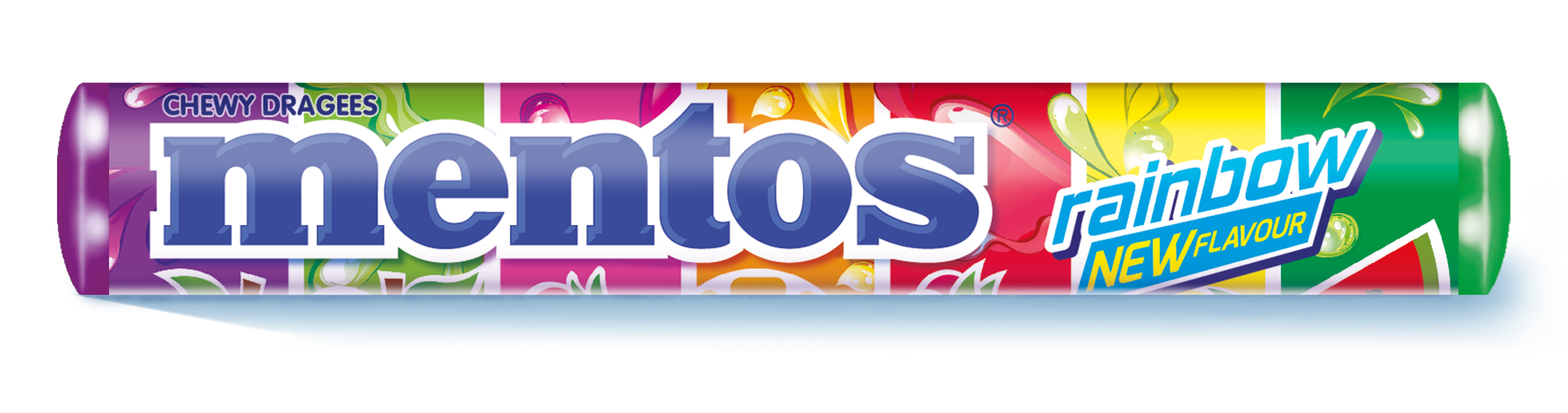 Mentos Chewy Sweets Candy Rainbow 14pcs Roll