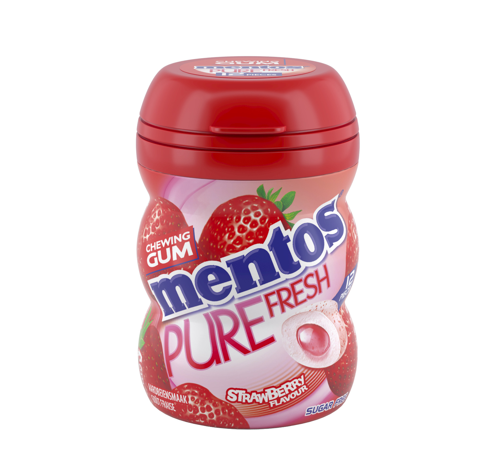 Mentos Gum Pure Fresh - Aardbei