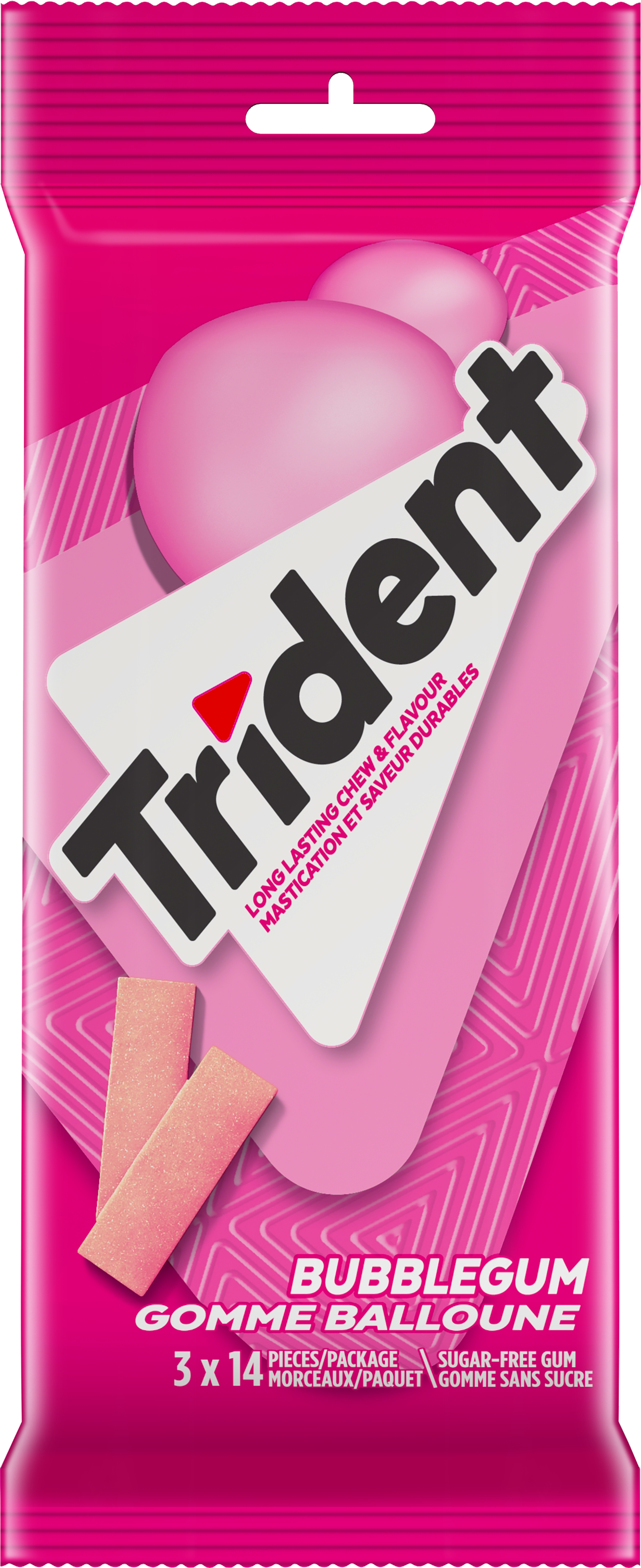 Trident Bubble Gum Multipack, 14 Pieces (Pack of 3)