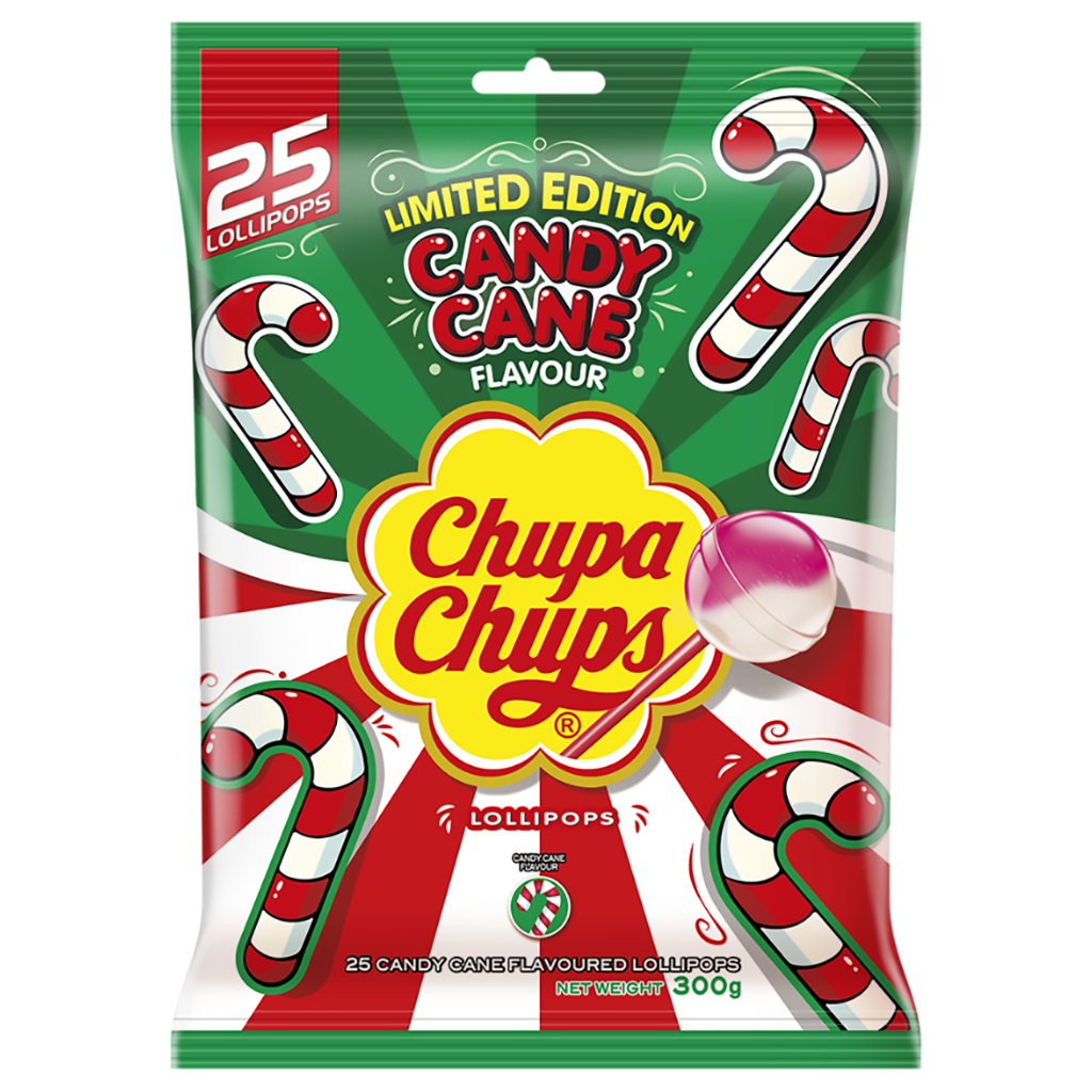 Candy Cane Lollipops 25u Bag | Chupachups