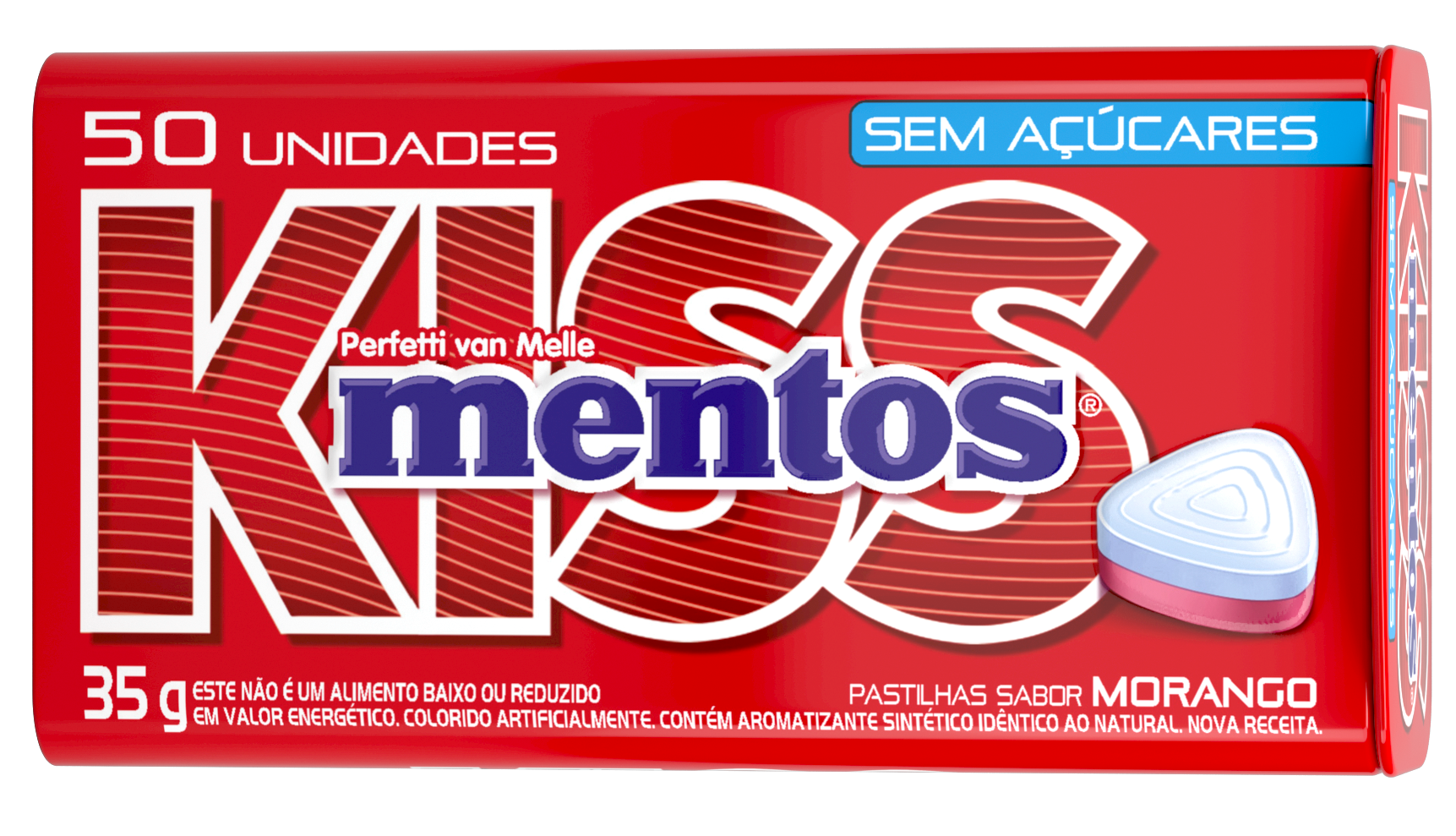 Mentos Kiss Morango Lata