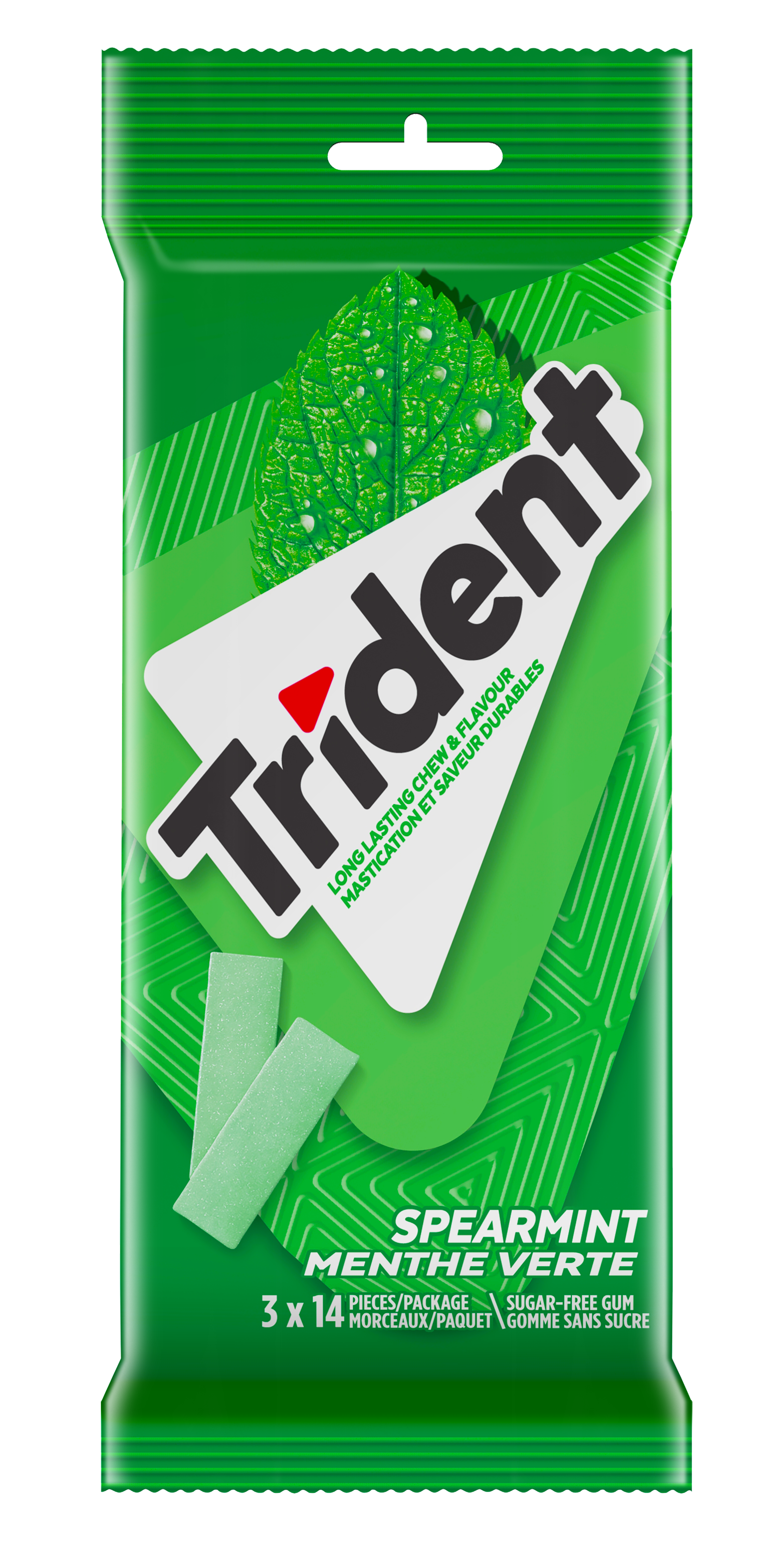 Trident Spearmint Multipack, 14 Pieces (Pack of 3)