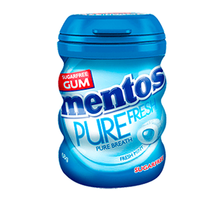 Mentos Pure Fresh Fresh Mint Sugarfee Bottle 