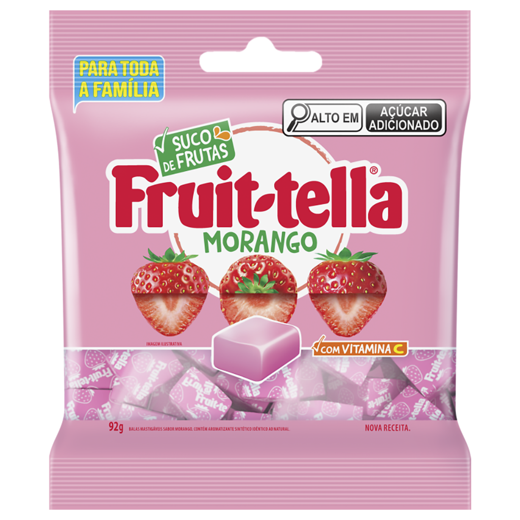 Fruittella Mastigável Morango 