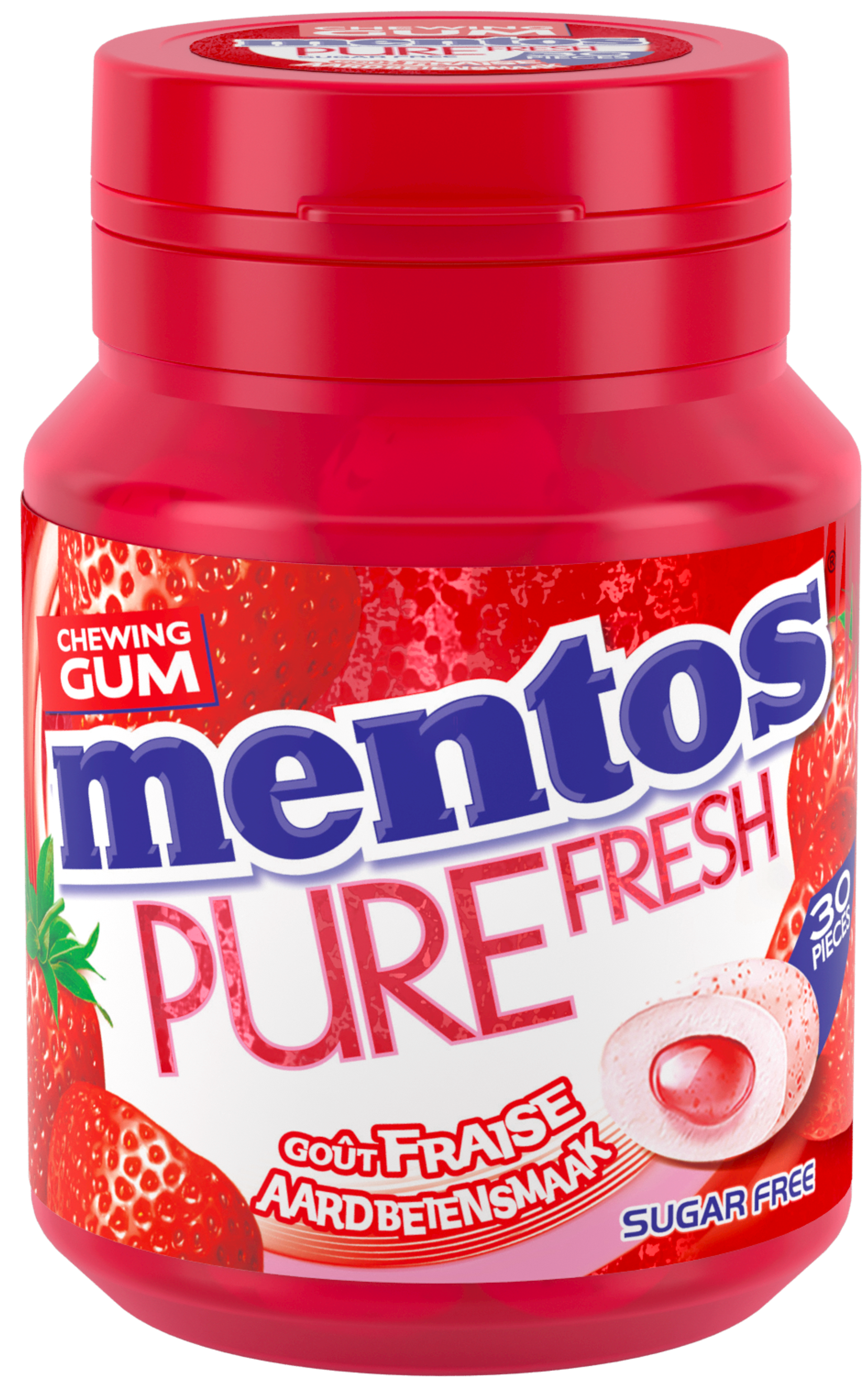 Mentos Gum Pure Fresh - Aardbei